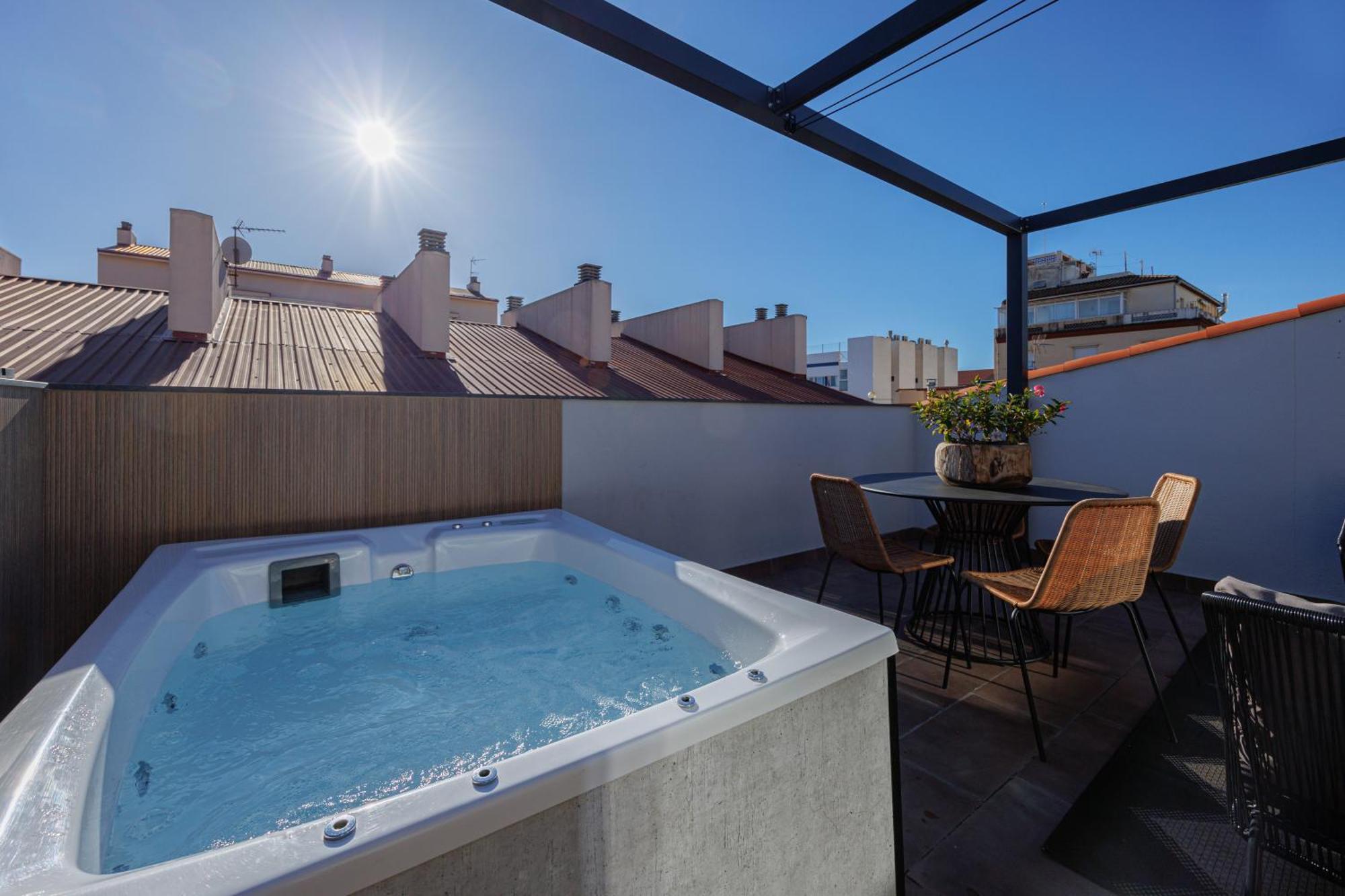 Atico Duplex Playa Area Barcelona Con Spa Exterior Монгат Экстерьер фото