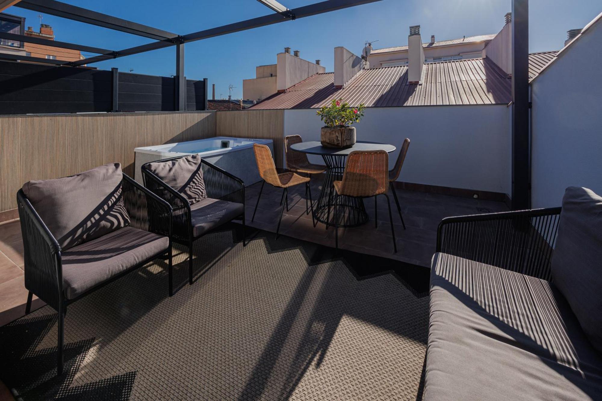 Atico Duplex Playa Area Barcelona Con Spa Exterior Монгат Экстерьер фото